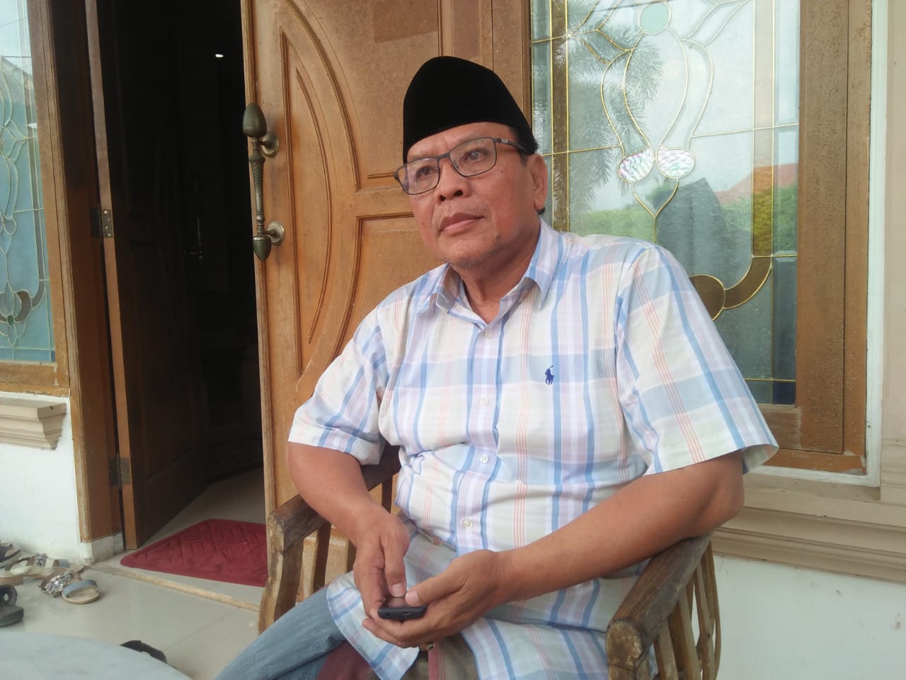 Pengasuh Pondon Pesantren Alfalah, Desa Jatirokeh, Kabupaten Brebes, Jawa Tengah, KH Nasrudin.