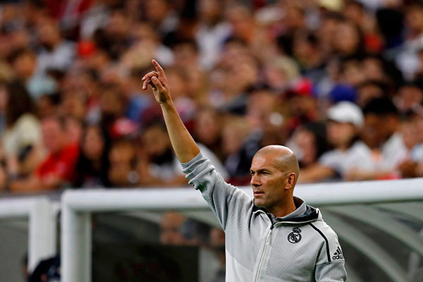 Pelatih Real Madrid Zinedine Zidane