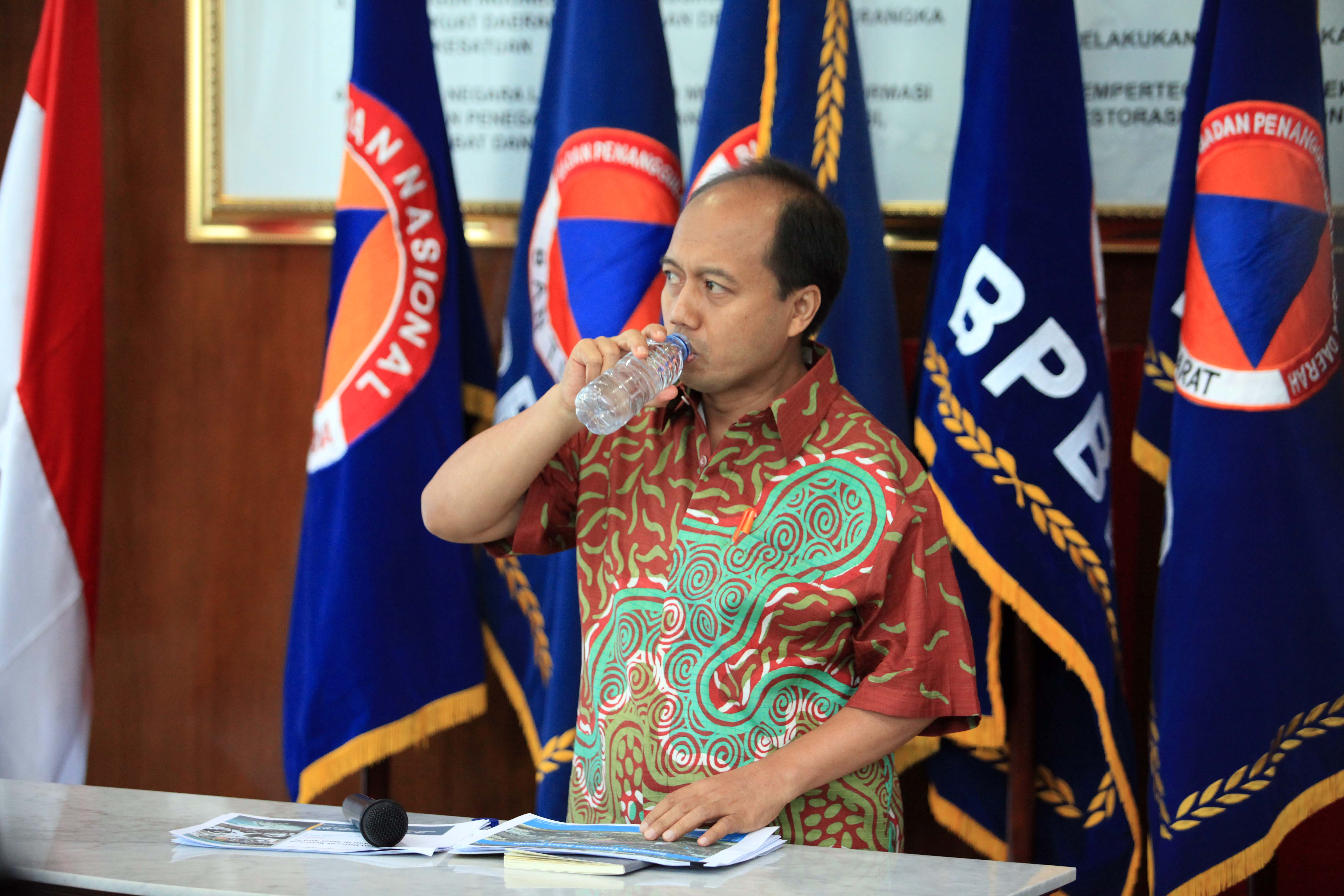 Kepala Pusat Data, Informasi dan Humas Badan Nasional Penanggulangan Bencana (BNPB) Sutopo Purwo Nugroho