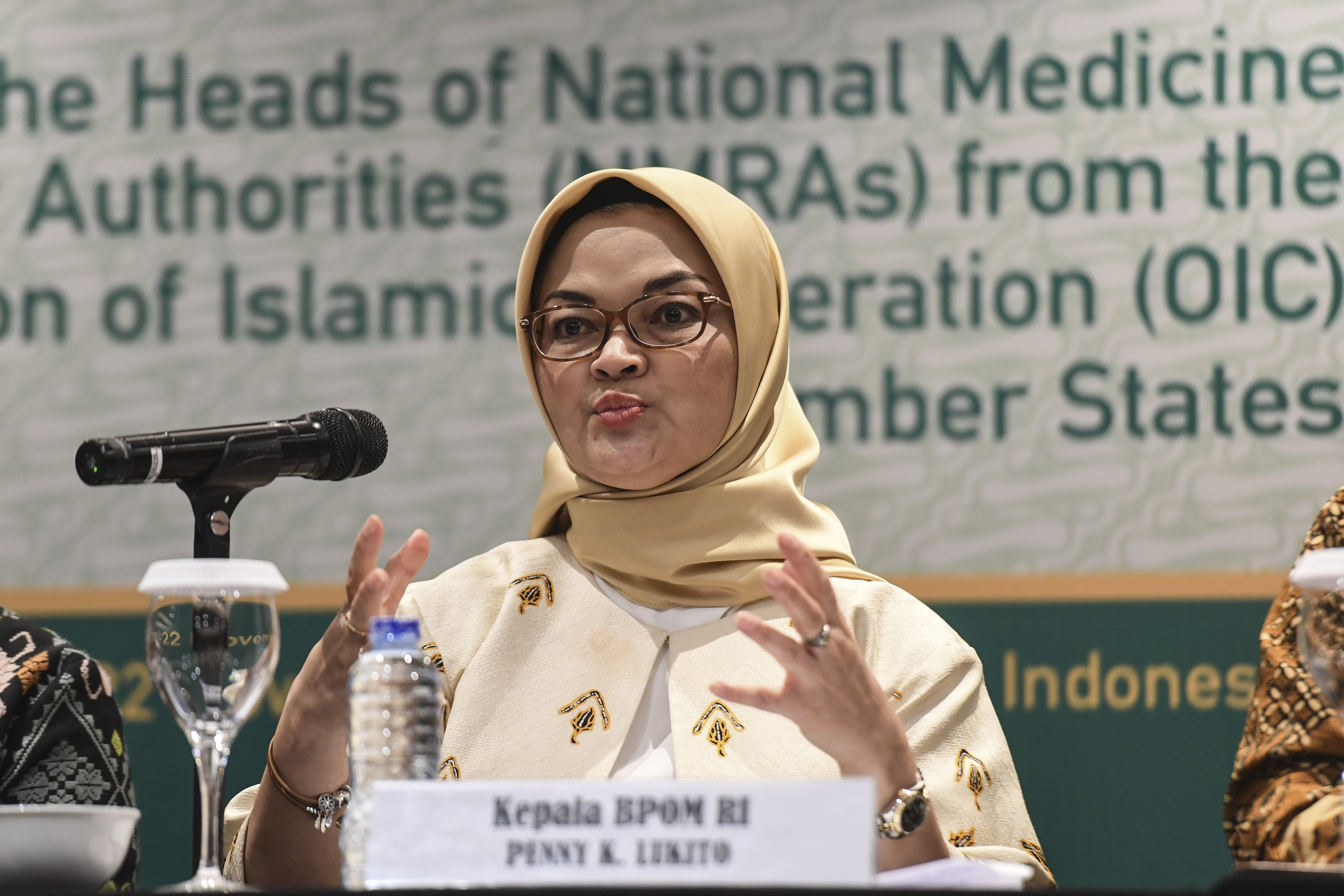 ELANG PERTEMUAN NMRAS NEGARA OKI: Kepala Badan Pengawas Obat dan Makanan Republik Indonesia (BPOM RI) Penny K Lukito