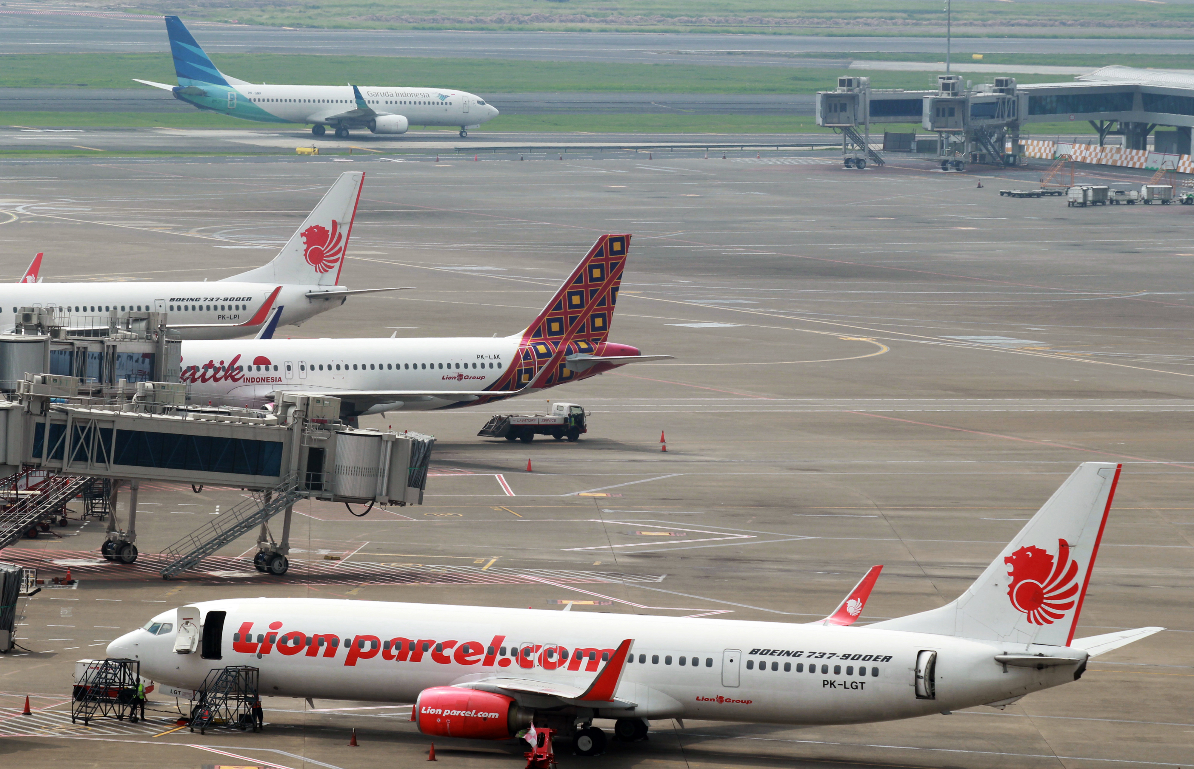 Aktivitas di Bandara Soekarno Hatta, Tangerang, Banten.