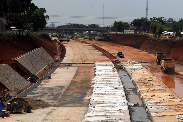 Proges pembangunan tol Cinere-Serpong