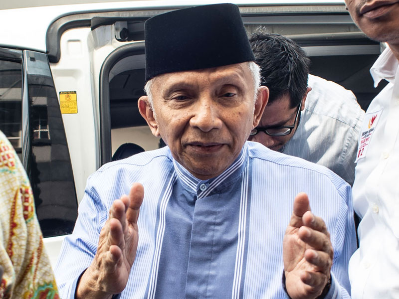 Ketua Dewan Kehormatan Partai Amanat Nasional (PAN) Amien Rais.