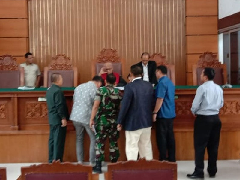 Sidang praperadilan Kivlan Zen.