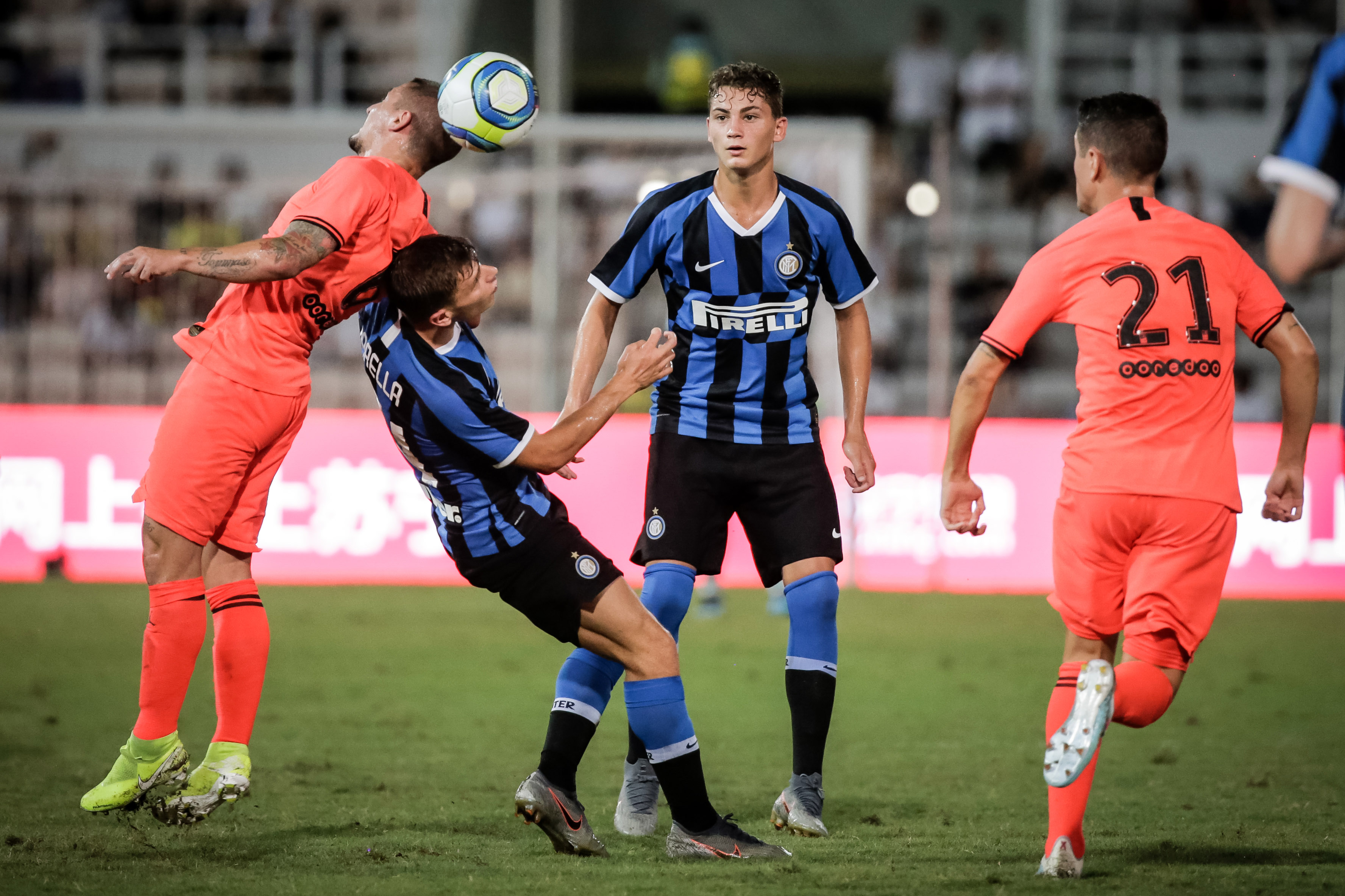 Laga pramusim antara PSG dan Inter Milan