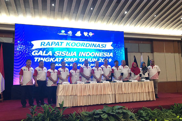 Rapat Koordinasi Gala siswa indonesia tingkat SMP tahun 2019