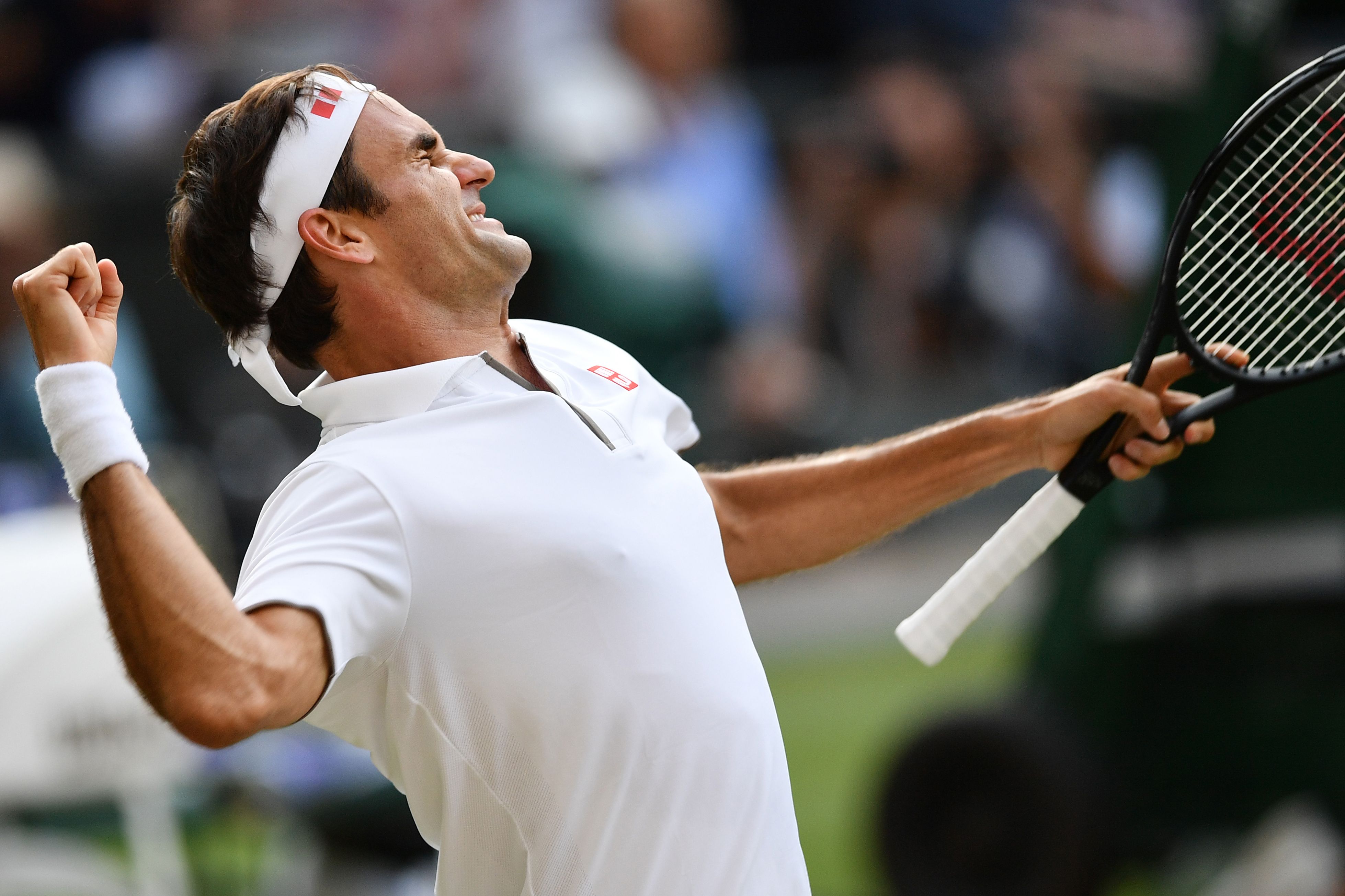 Petenis Roger Federer siap menghadapi Novak Djokovic dalam final tunggal putra tenis Wimbledon, Minggu (14/7). 