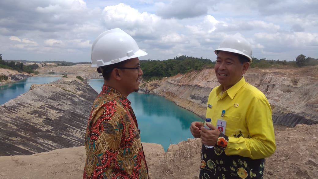 Tim KPK bersama Dinas ESDM Kalsel melakukan sidak ke lokasi tambang batubara di Kalsel, Jumat (19/7)