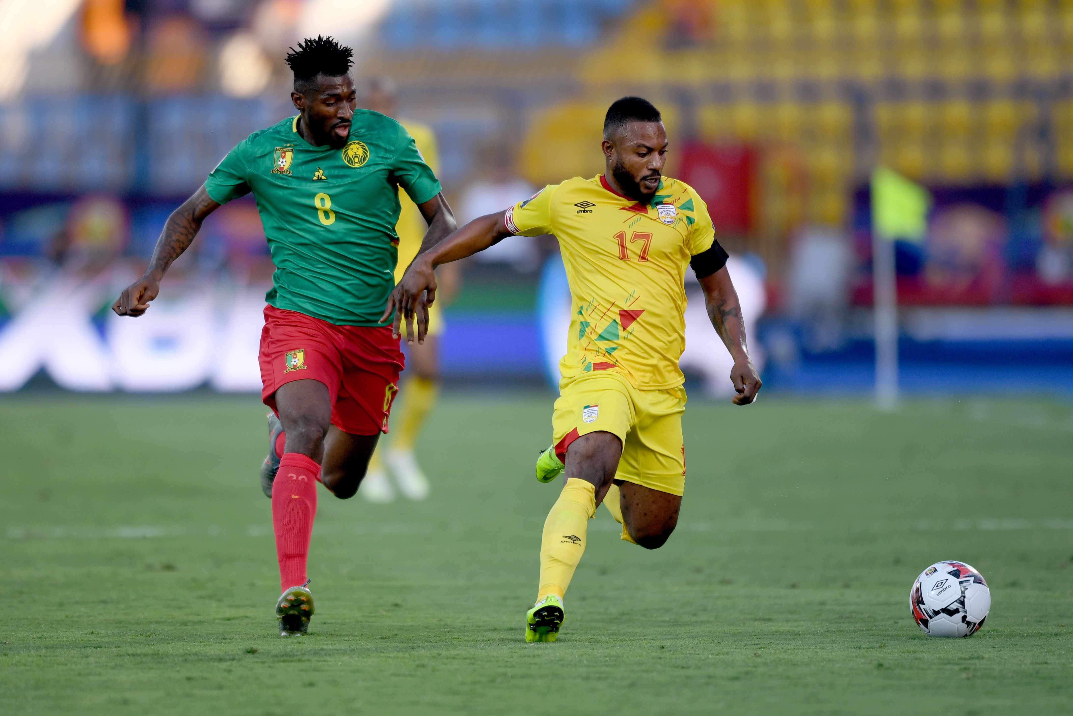 Laga antara Kamerun dan Benin di Piala Afrika.