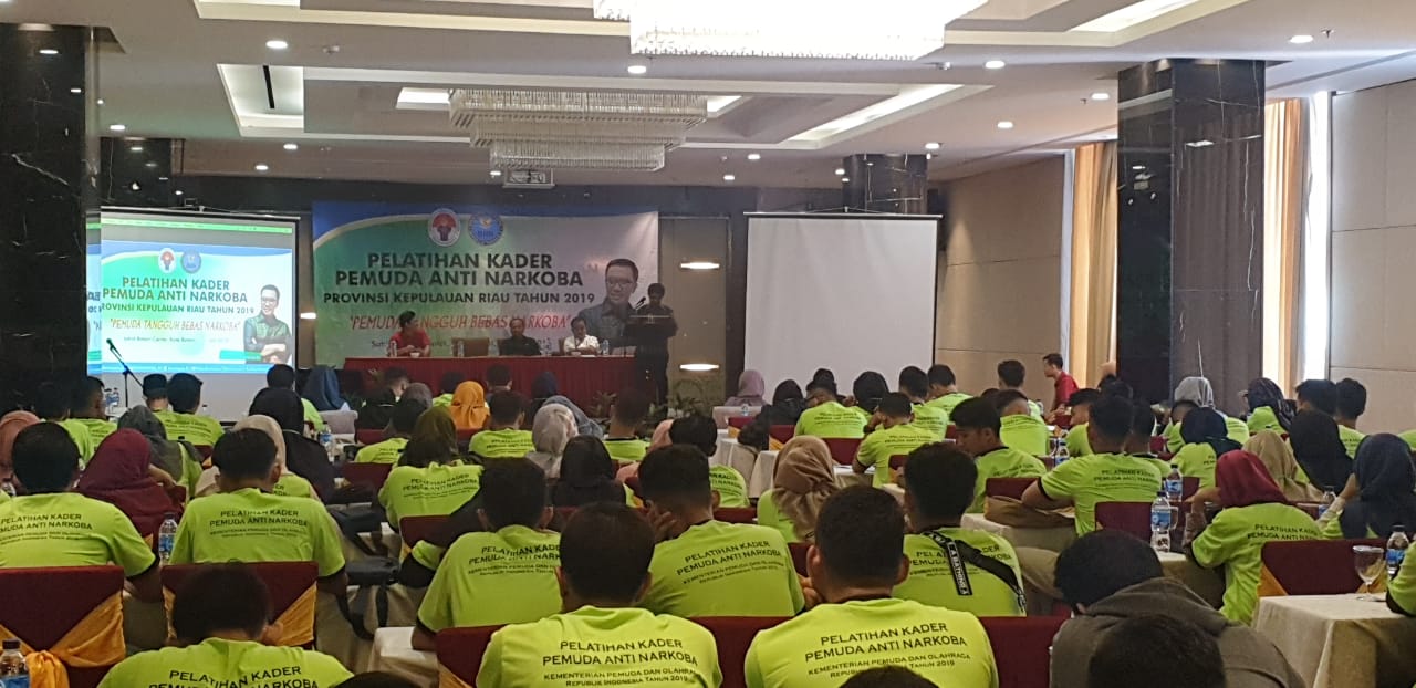 Program pelatihan Kader Inti Pemuda Anti Narkoba digelar di Hotel Sahid, Batam.
