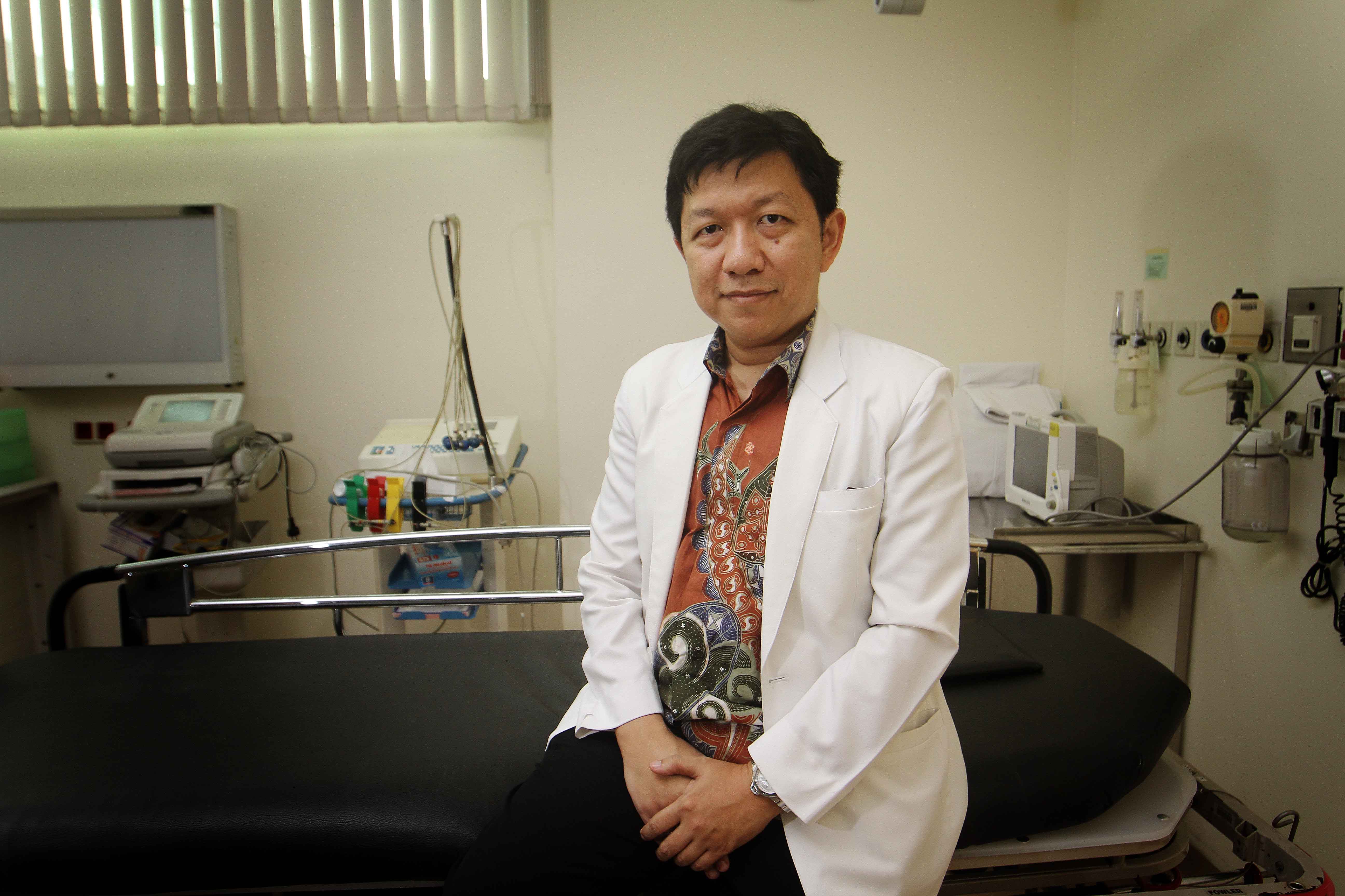 DR YUDA TURANA: Dokter Rs PIK Dokter Yuda Turana, Sp.S saat dipotret Media Indonesia di RS PIK, Jakarta Utara 