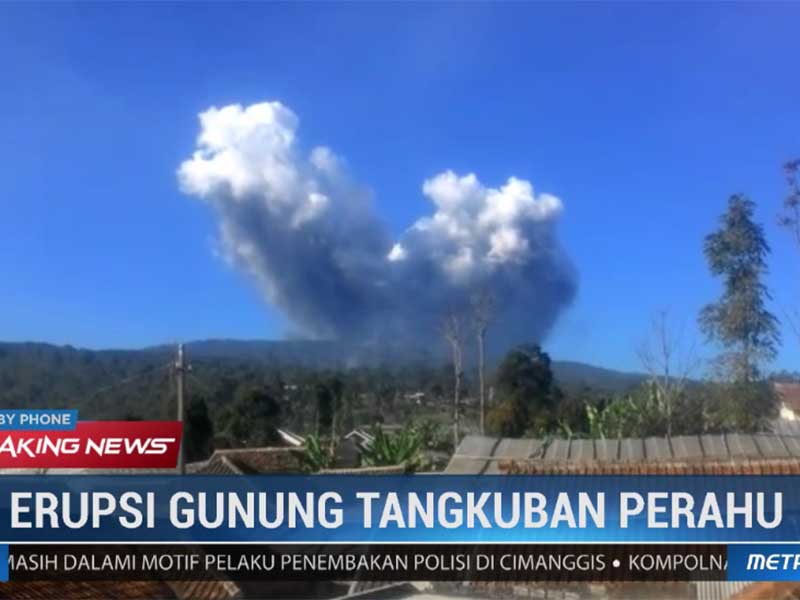 Erupsi gunung Tangkuban Perahu