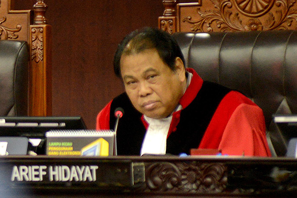 Hakim Mahkamah Konstitusi (MK), Arief Hidayat