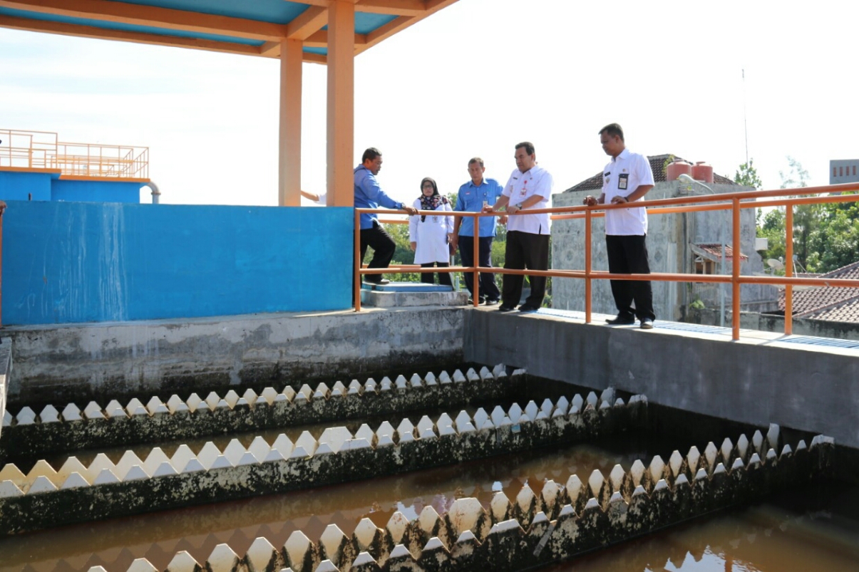 PDAM Blora, Jawa Tengah, yang mengambil air dari Sungai Bengawan Solo. 