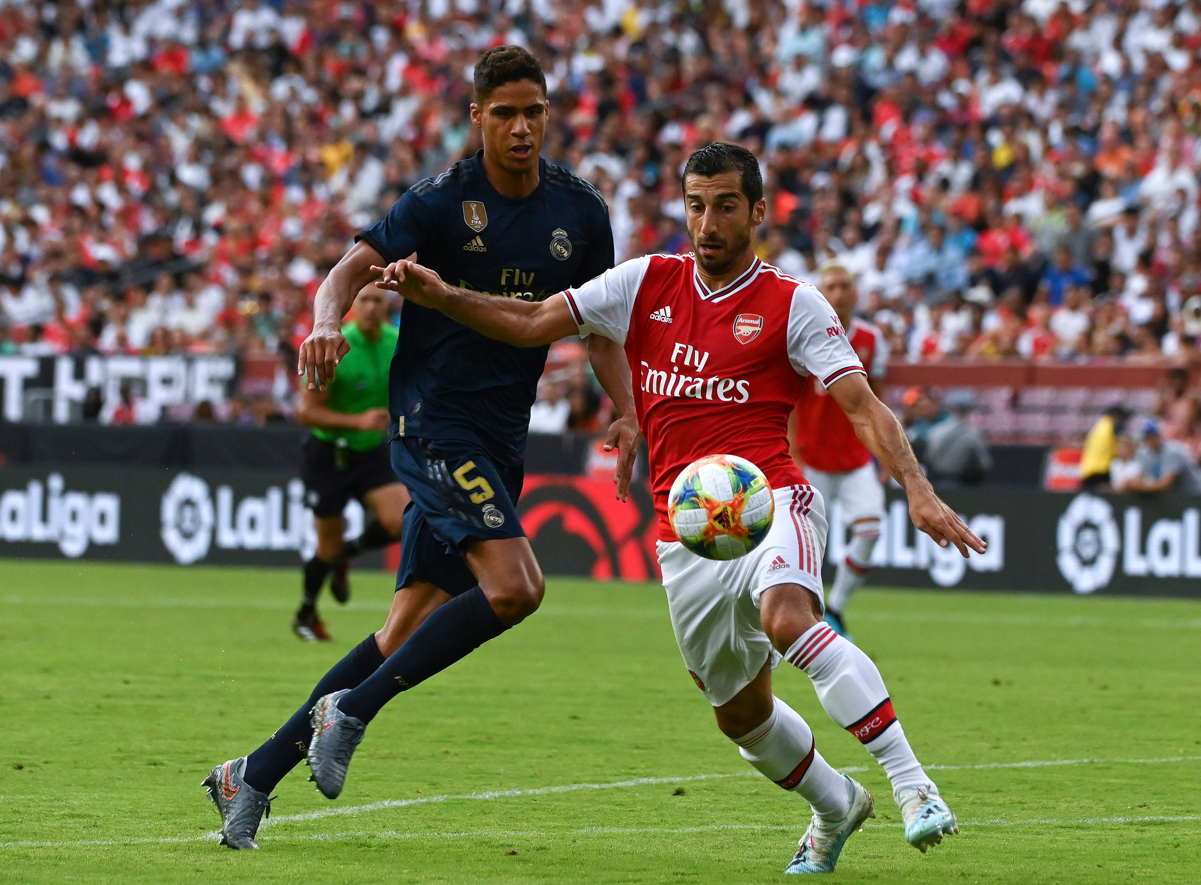 Laga antara Arsenal dan Real Madrid di ajang International Champions Cup