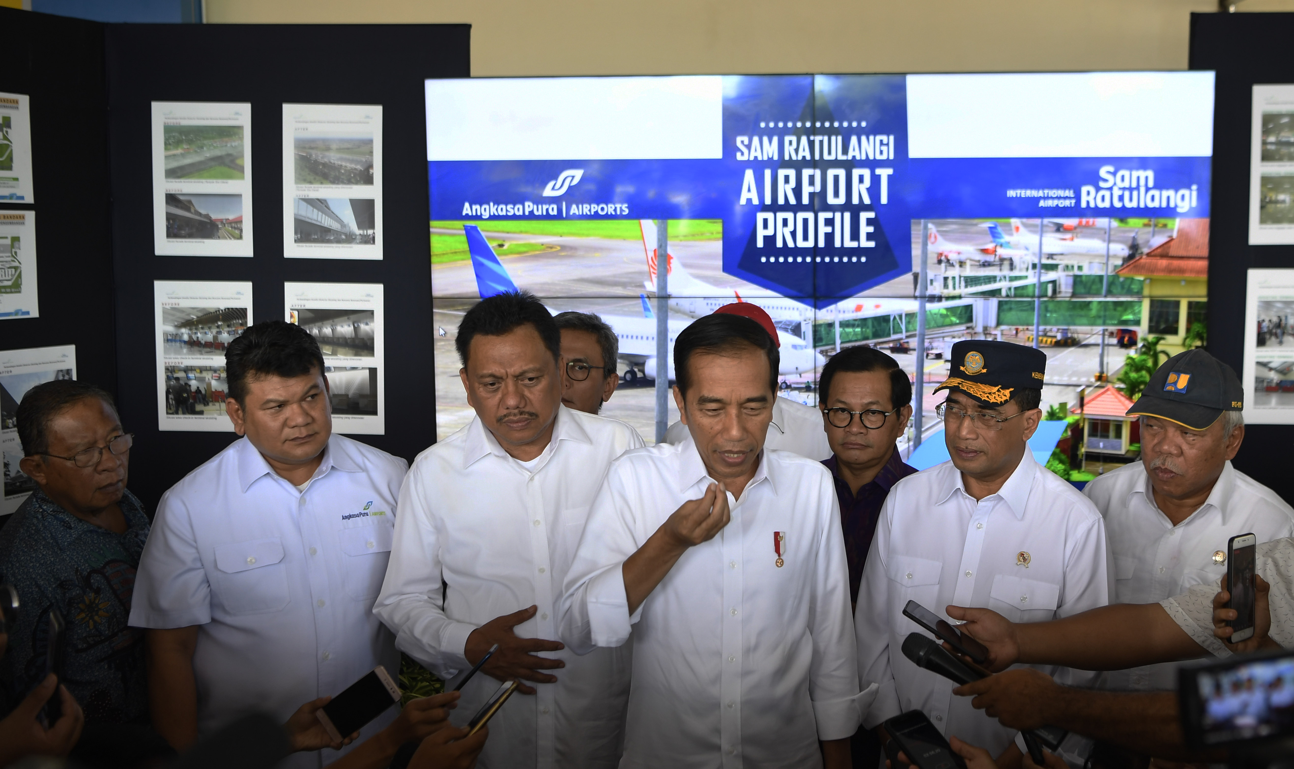 presiden Jokowi saat berada di Manado, Sulawesi Utara