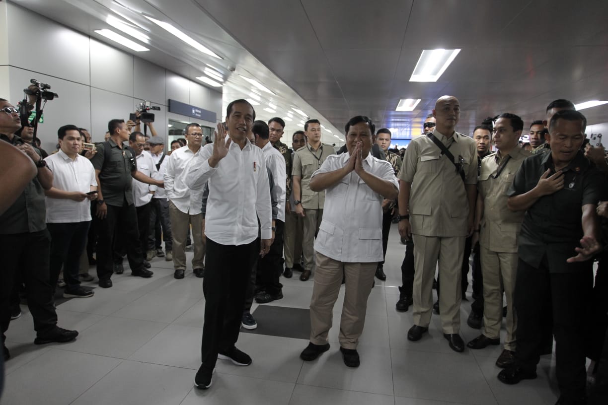 Pertemuan Joko Widodo dan Prabowo Subianto pascapilpres 2019