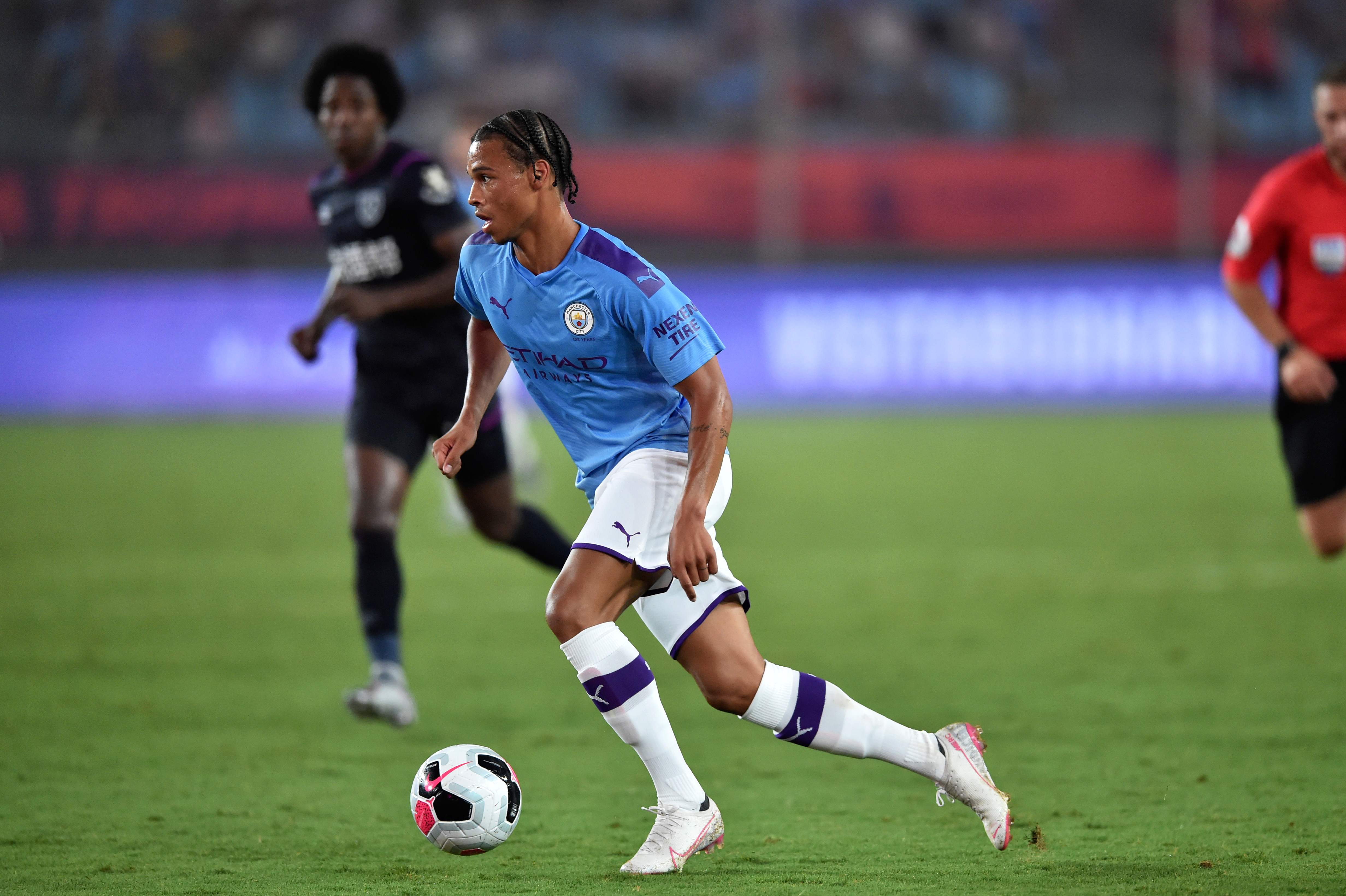 Pemain Manchester City Leroy Sane