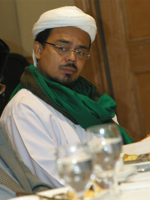 Pemimpin Front Pembela Islam (FPI) Rizieq Shihab.