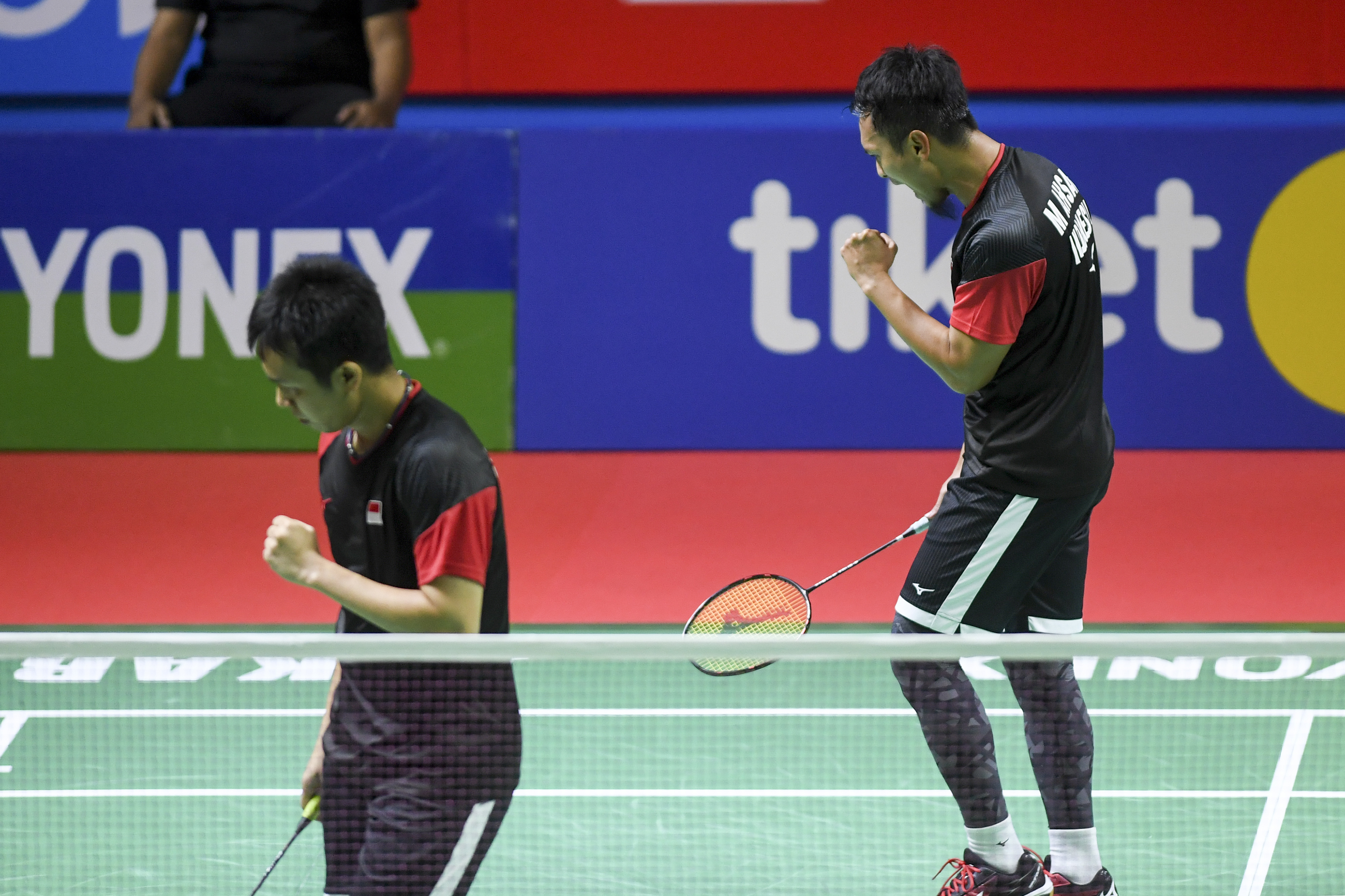 Pasangan ganda putra Muhammad Ahsan/Hendra Setiawan