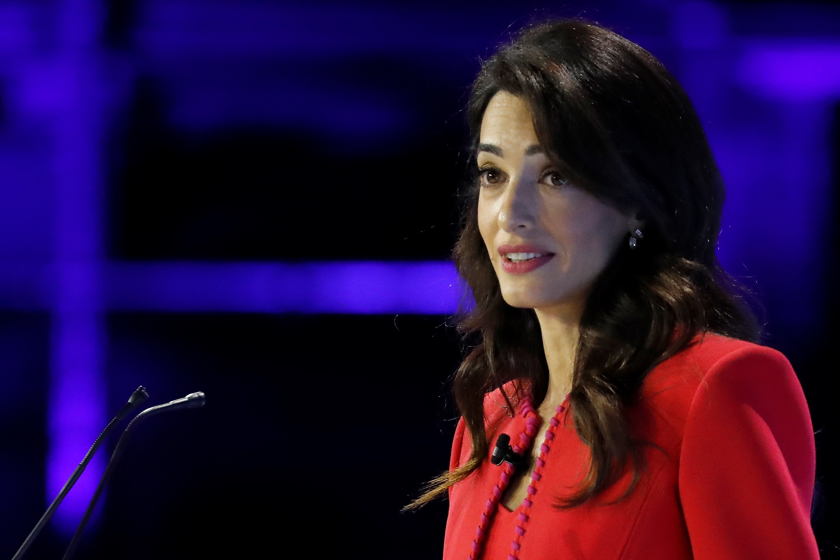 Pengacara hak asasi manusia Lebanon-Inggris Amal Clooney