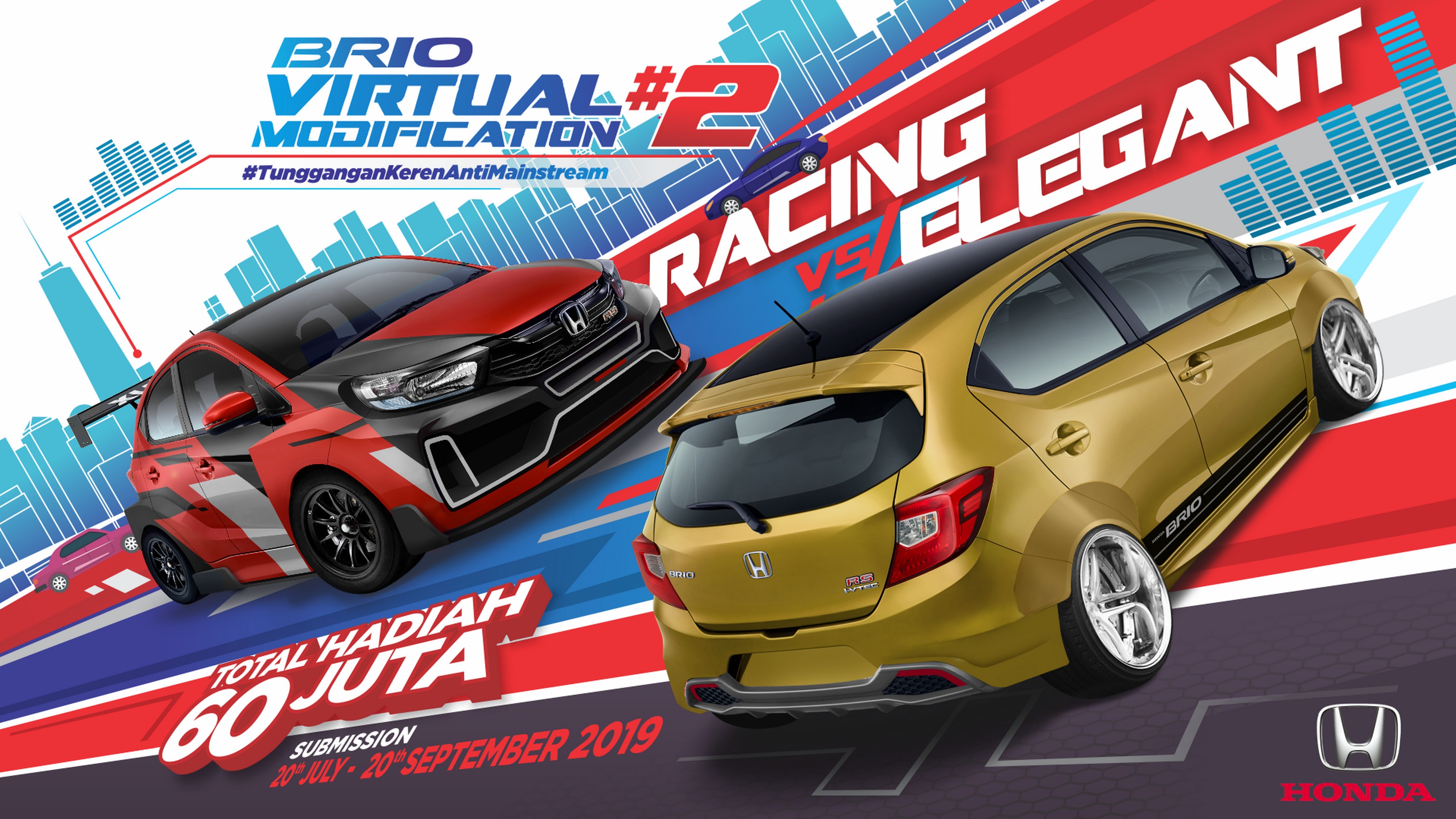 HPM kembali menggelar kontes Honda Brio Virtual Modification (V-Mod) #2, dengan tema 'Racing vs Elegant'.