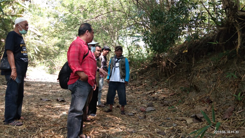 Tempat ditemukannya fosil manusia purba di Kecamatan Bumiayu, Kabupaten Brebes, Jawa Tengah