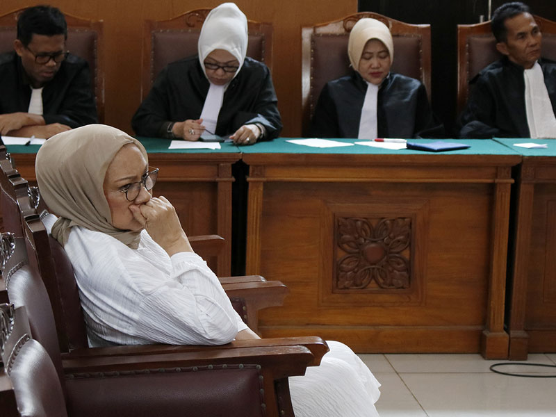  Terdakwa kasus dugaan penyebaran berita bohong atau hoaks, Ratna Sarumpaet.