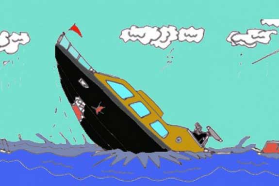 Kapal tenggelam di NTT