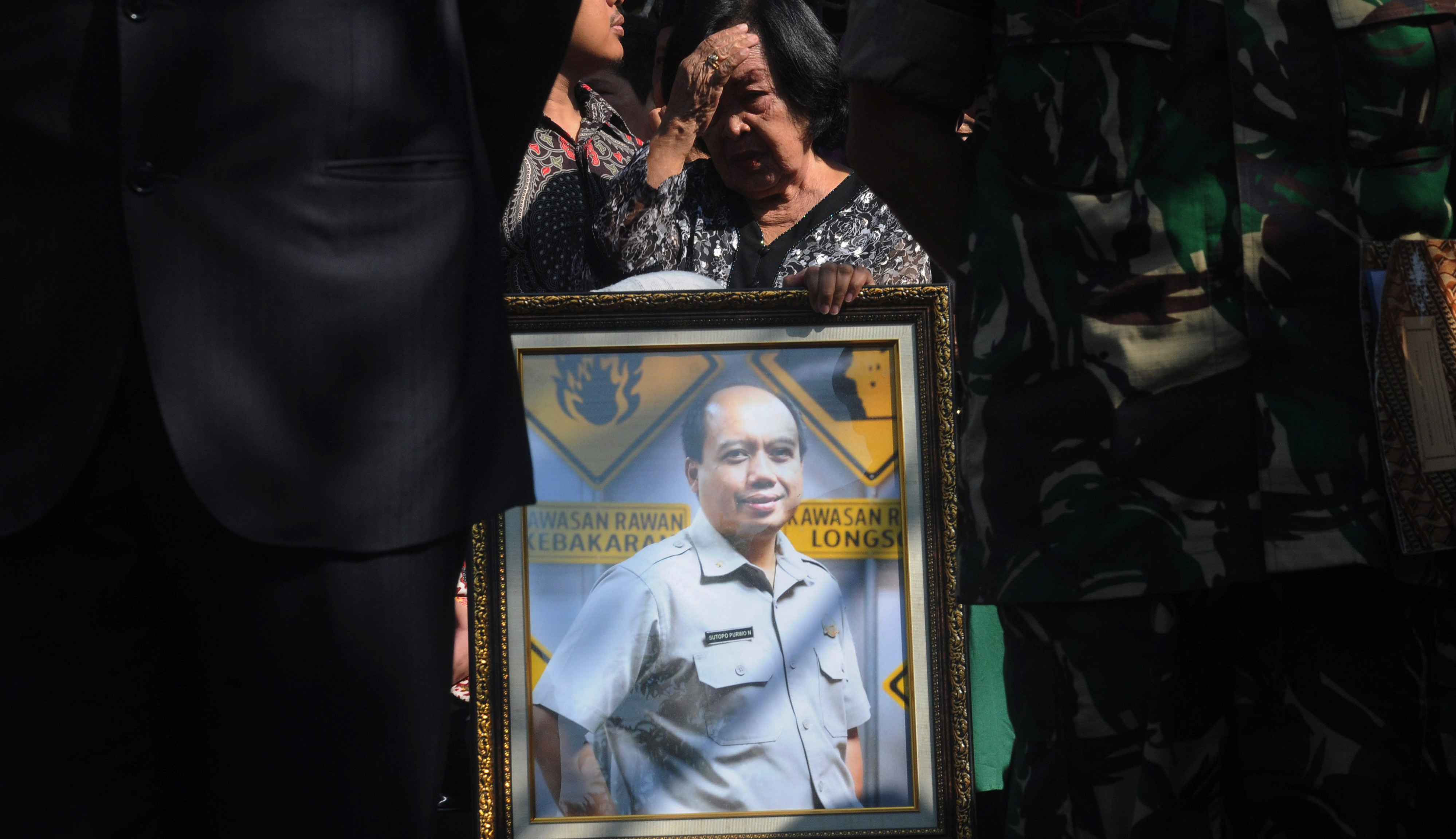 Foto Almarhum Kepala Pusat Data Informasi dan Humas Badan Nasional Penanggulangan Bencana (BNPB) Sutopo Purwo Nugroho