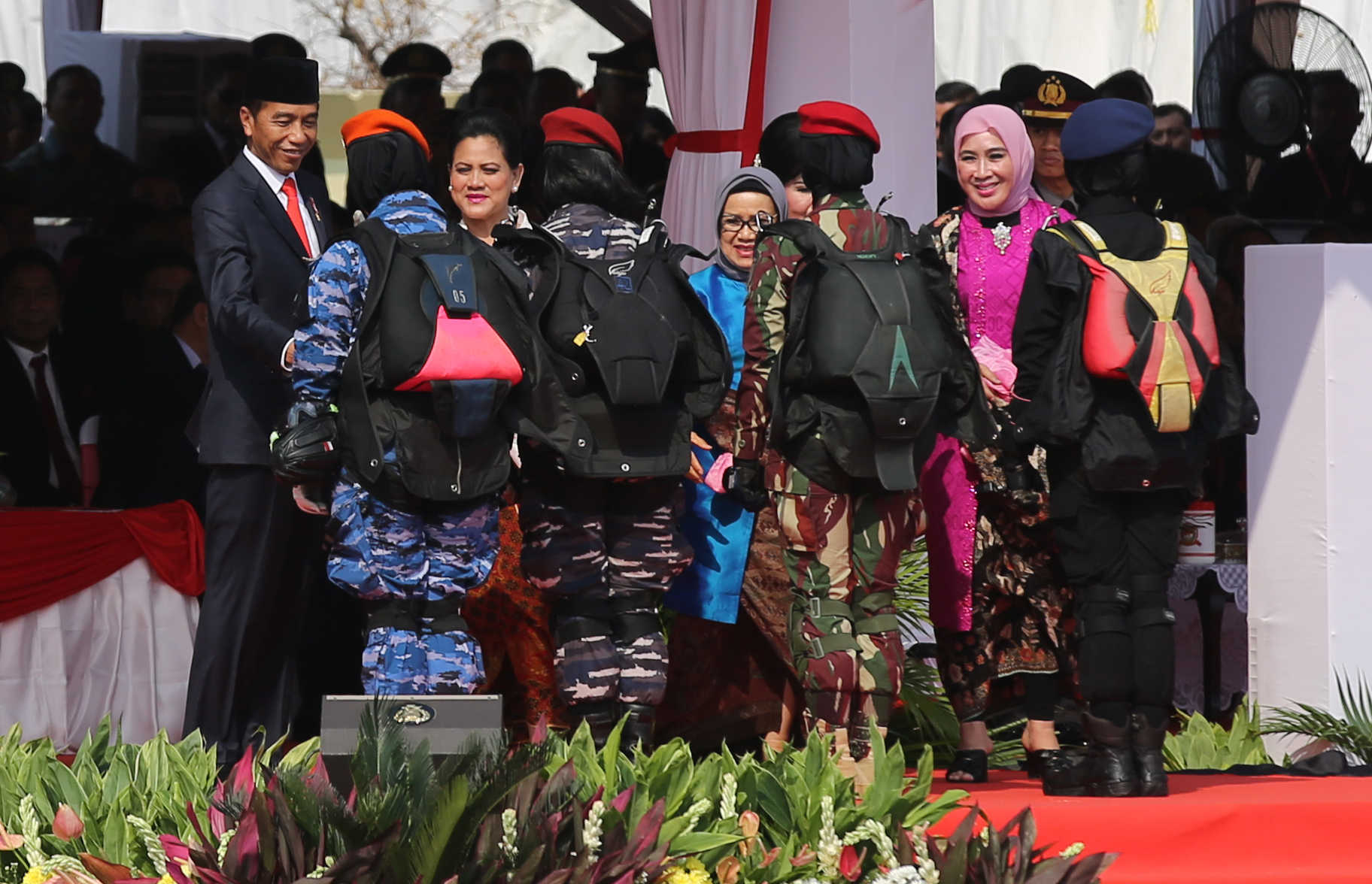 Presiden Jokowi saat menghadiri Hut Bhayangkara