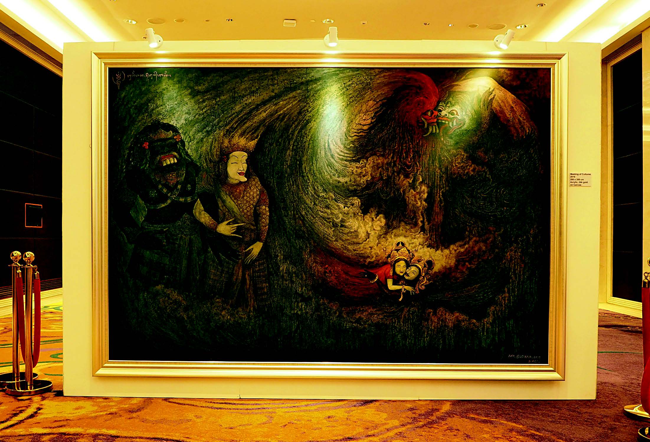 Pameran Lukisan bertajuk The State of the art in Mount Elizabeth journey yang ­dihelat di Hotel Rafles Jakarta, Rabu (10/7).