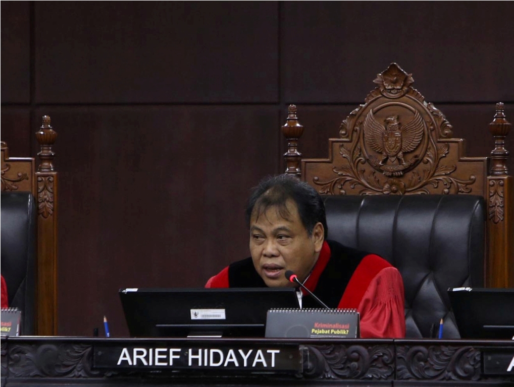 Ketua MK Arief Hidayat.