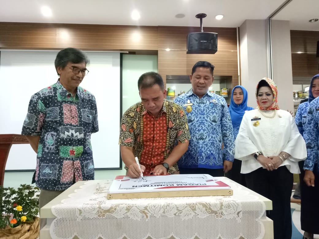 Peluncura program Great Indonesia di kantor Great Giant Foods (GGF), Terbanggi Besar, Lampung Tengah, Rabu (17/7).