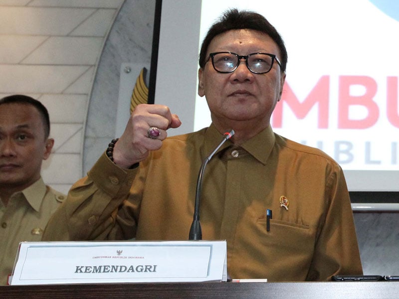 Menteri Dalam Negeri Tjahjo Kumolo.