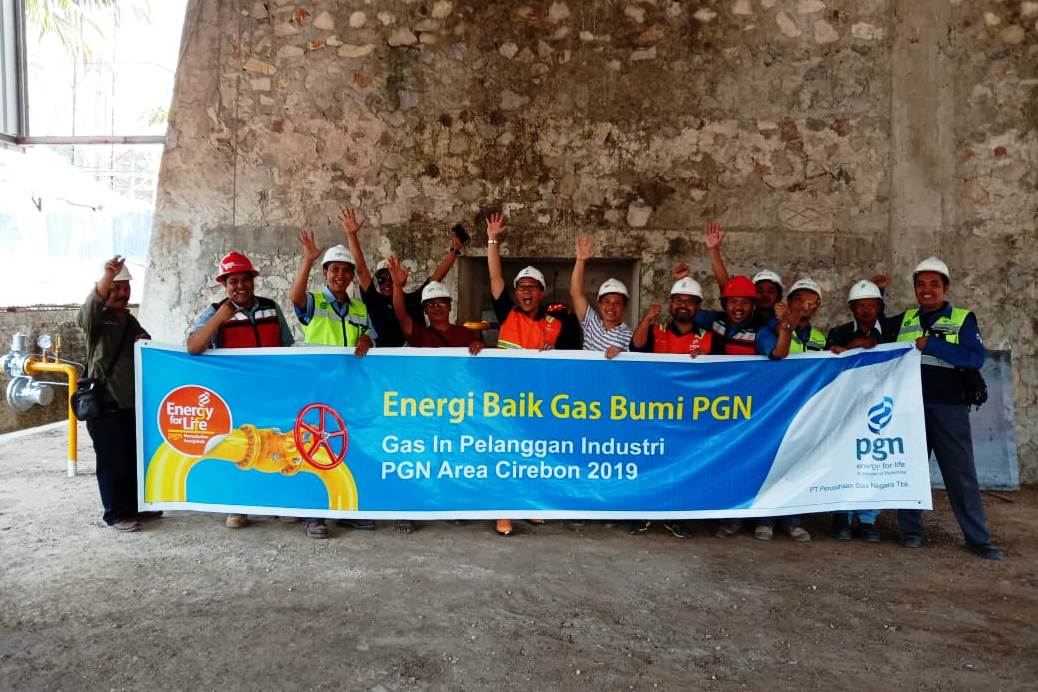 PGN Pasok Gas Bumi ke Industri Kapur di Majalengka