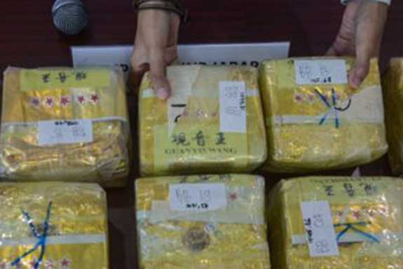  Badan Nasional Narkotika, Polda, dan Kantor Bea Cukai Bangka Belitung menyita 6 kilogram sabu