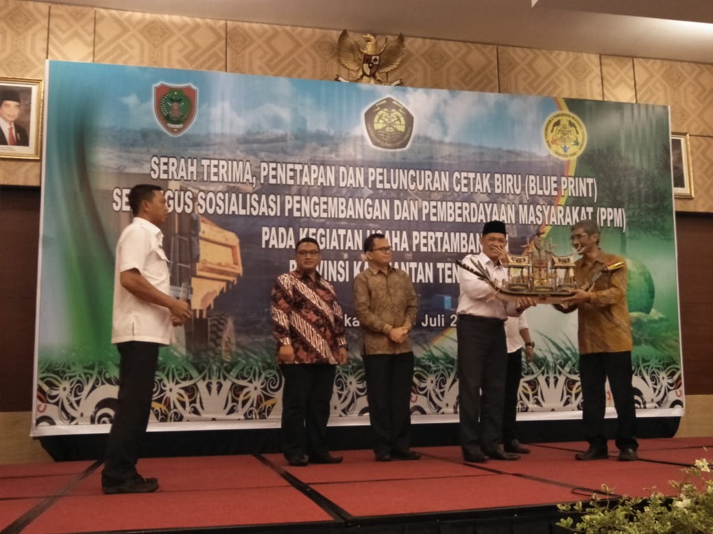 Peluncuran blueprint Rencana Induk PP Pertambangan di Provinsi Kalteng