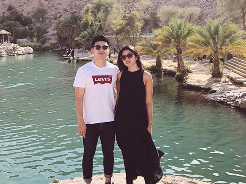 Elwyna Monica (kanan) dan Rius Vernandes