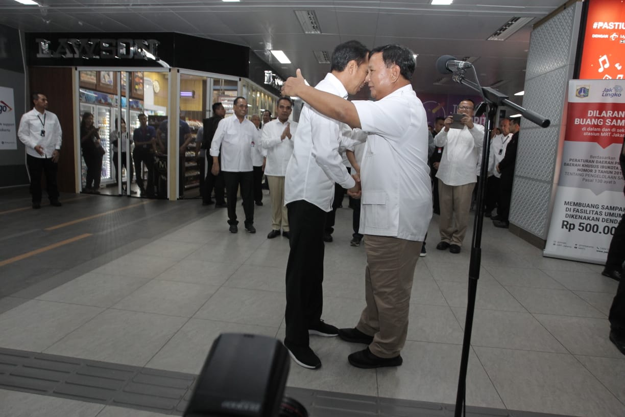 Pertemuan Joko Widodo dan Prabowo Subianto pascapilpres 2019