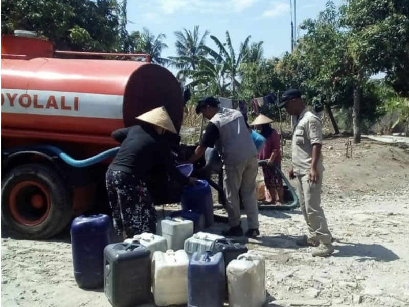 BPBD Boyolali Makin Sibuk Distribusikan Air Bersih di Desa-Desa Wilayah Utara.