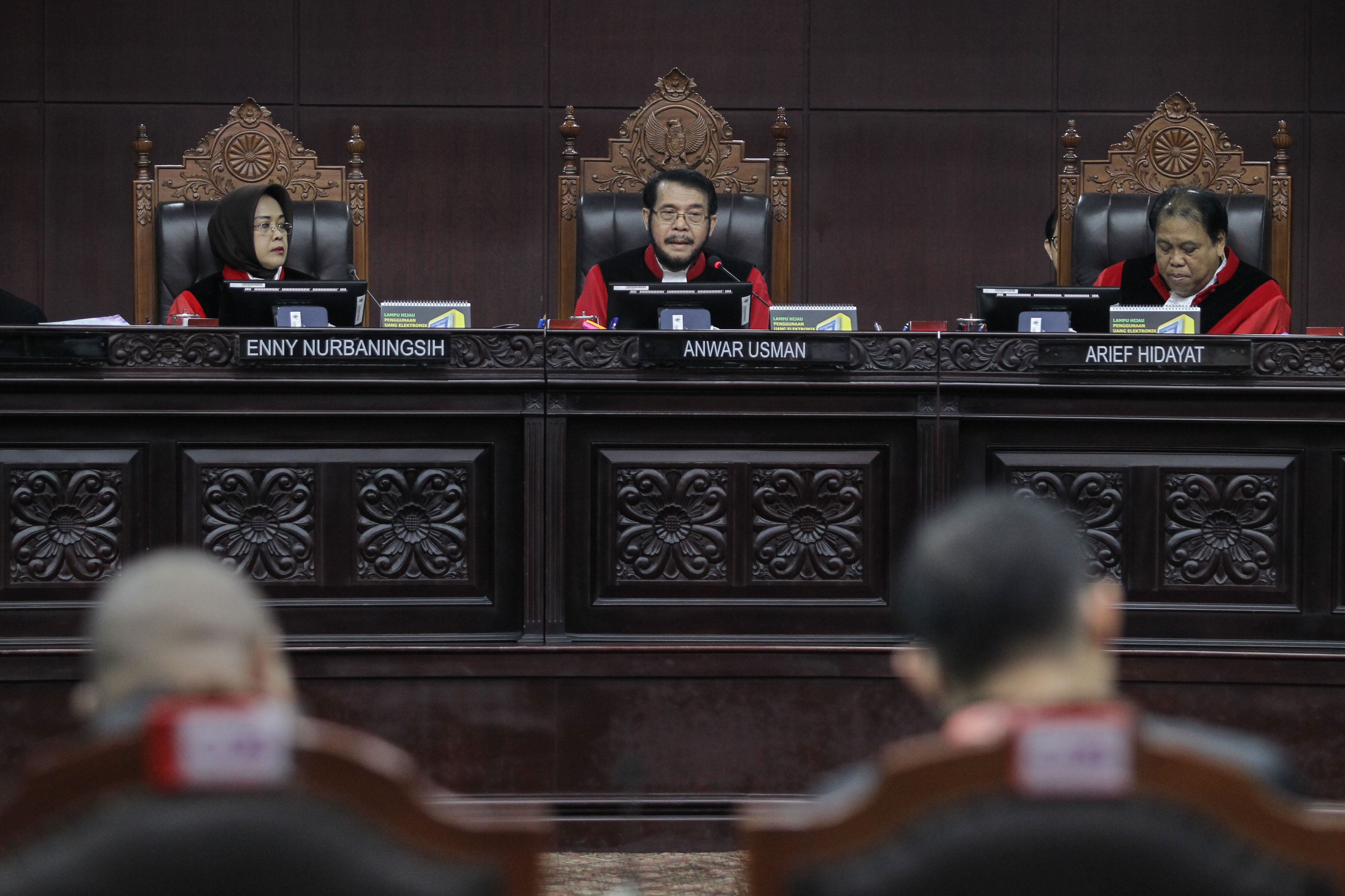 Majelis Hakim Mahkamah Konstitusi untuk perkara sengketa pileg 2019