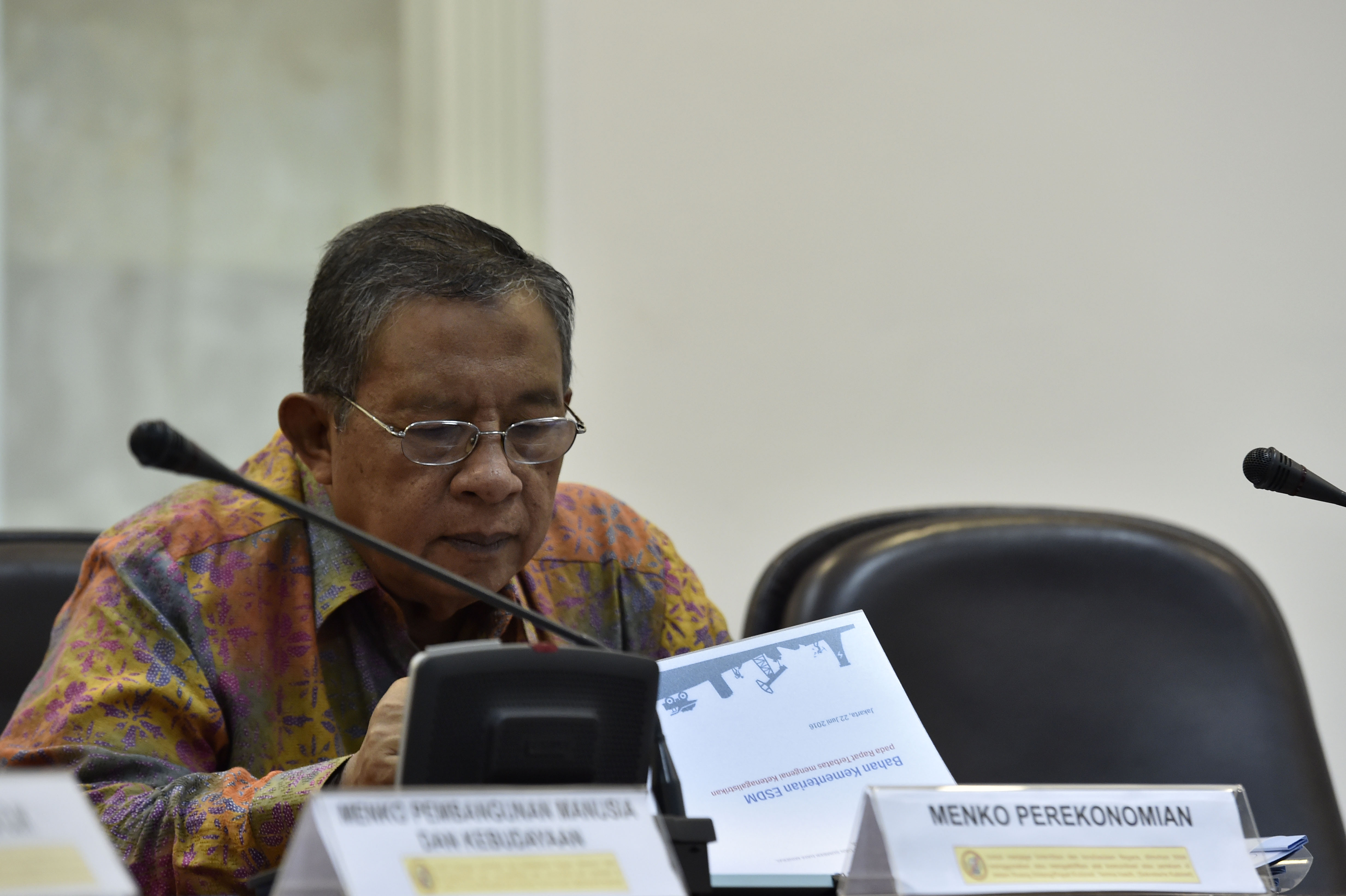 Menteri Koordinator Perekonomian Darmin Nasution