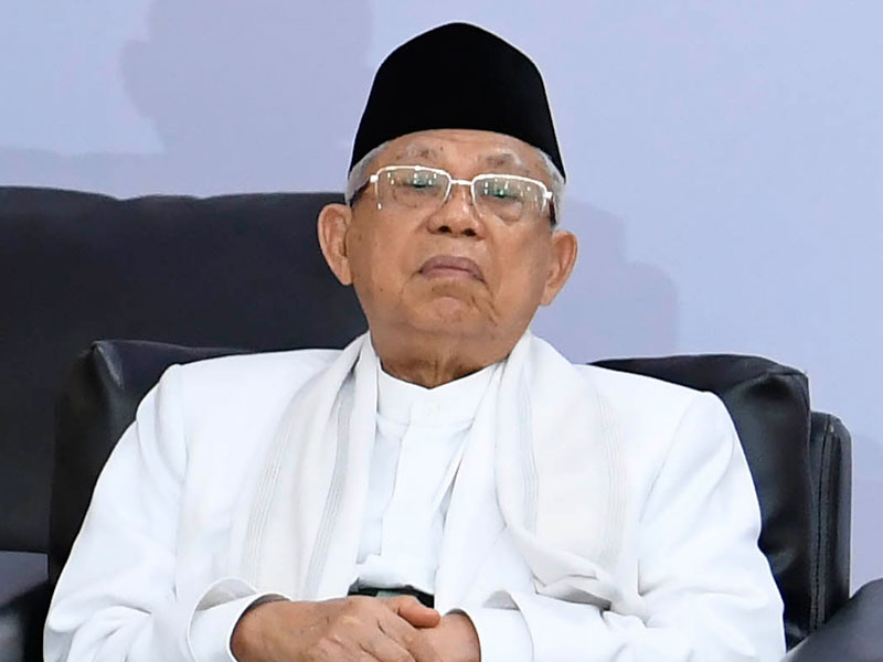 Wakil presiden terpilih KH Ma'aruf Amin.