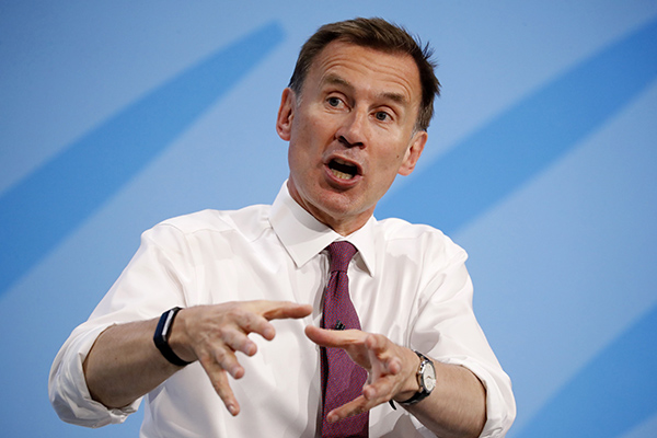 Menteri Luar Negeri Inggris, Jeremy Hunt