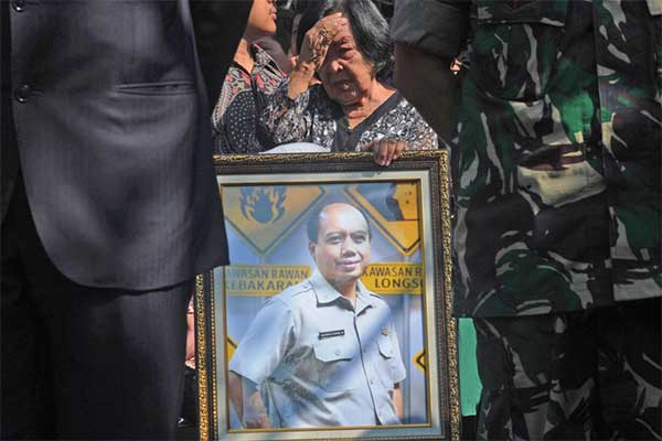 Foto Kepala Pusat Data, Informasi, dan Humas Badan Nasional Penanggulangan Bencana (BNPB) almarhum Sutopo Purwo Nugroho