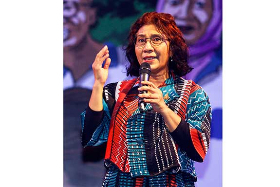 Menteri Kelautan dan Perikanan, Susi Pudjiastuti