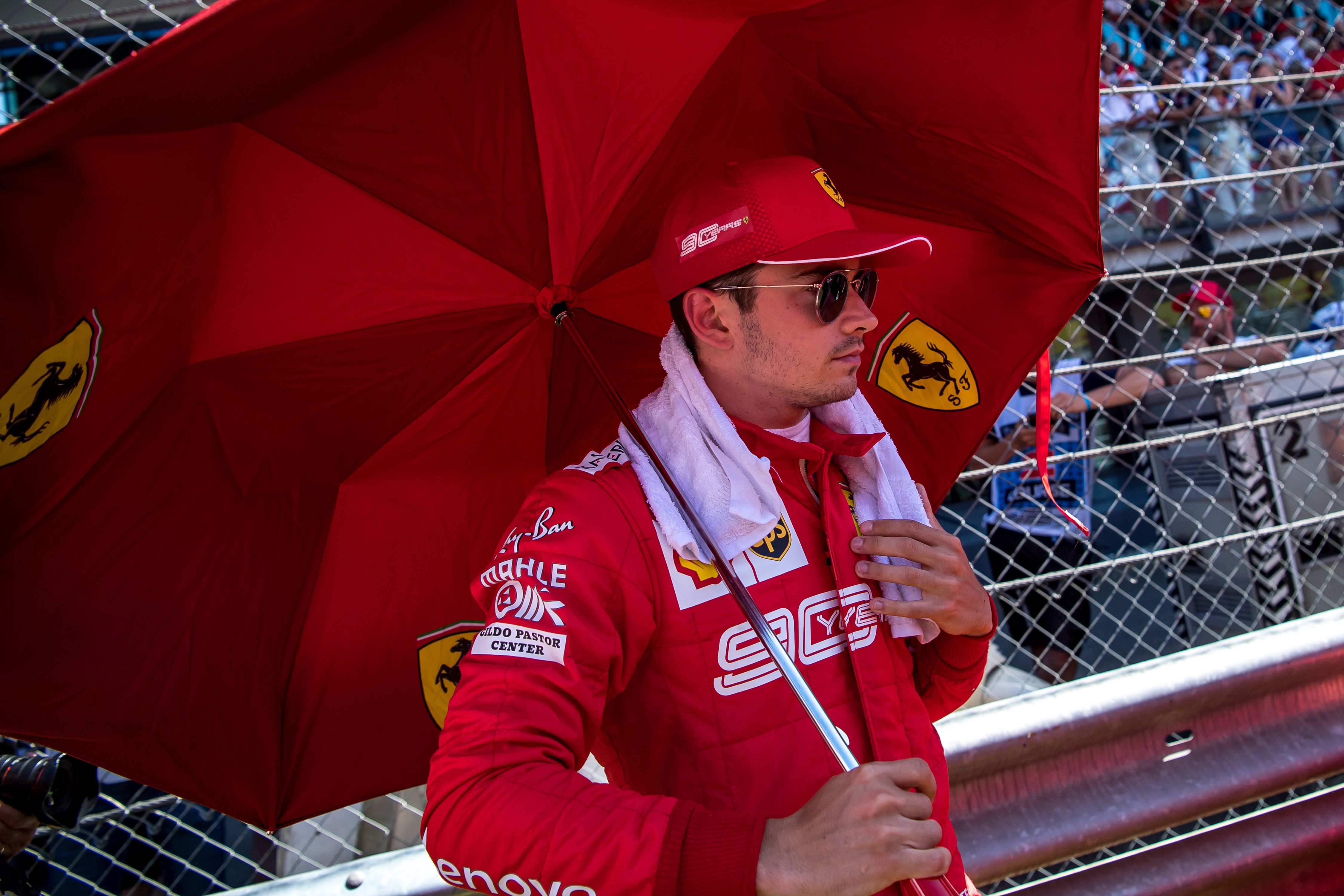 Pembalap Ferrari Charles Leclerc