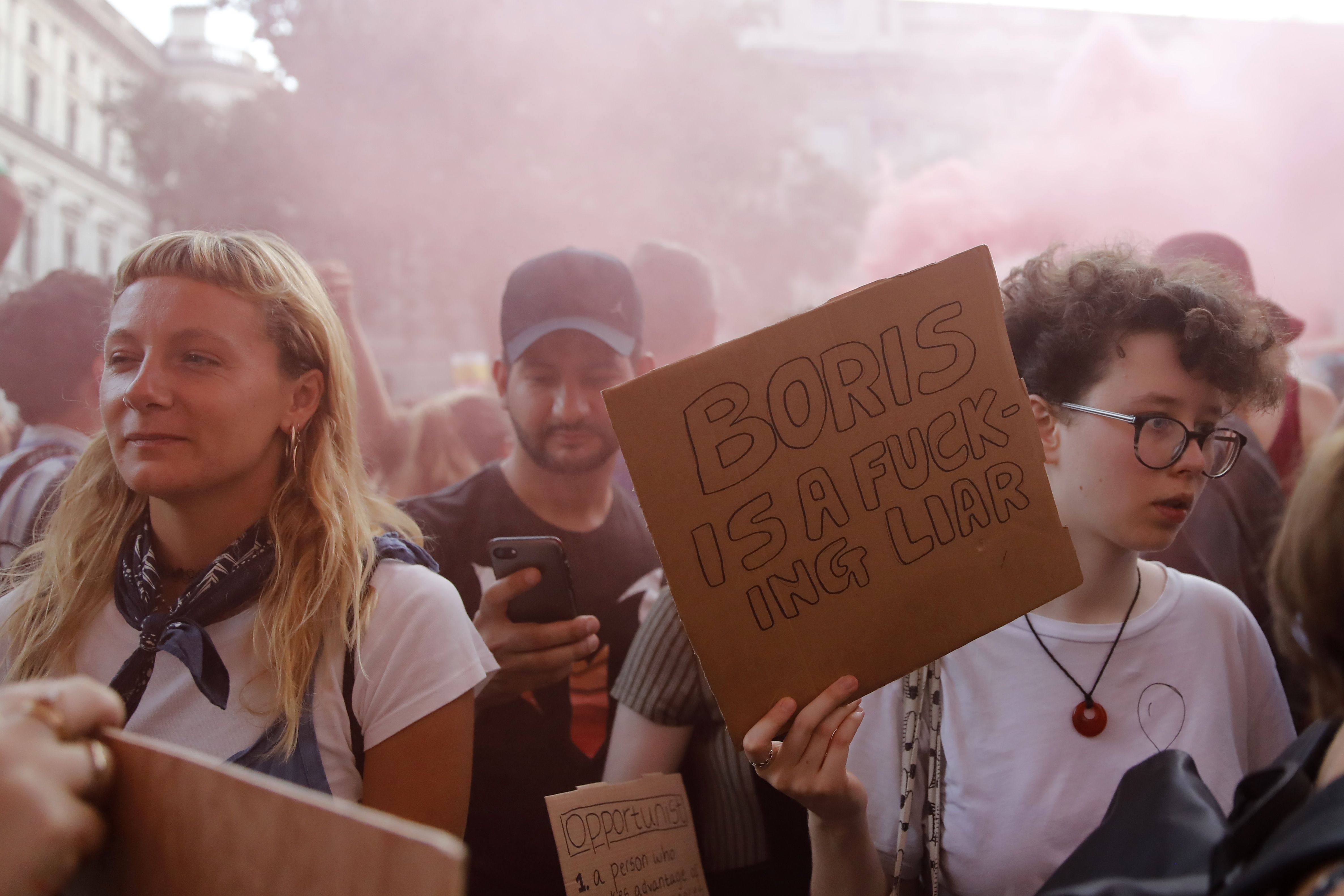 Aksi anti-Boris Johnson di London, Inggris