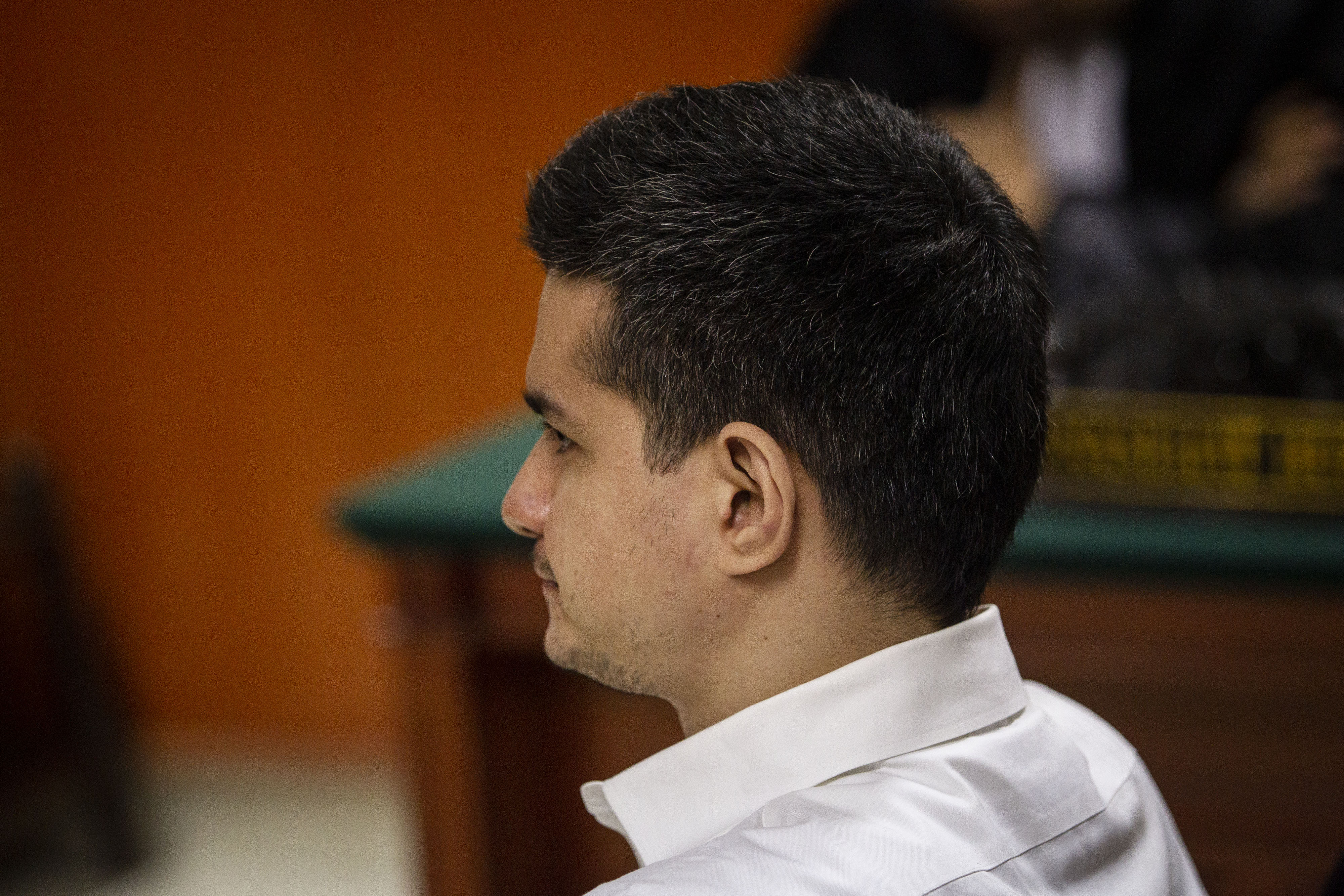  Terdakwa kasus dugaan penyalahgunaan narkoba Steve Emmanuel saat menjalani sidang pembacaan putusan di Pengadilan Negeri Jakarta Barat